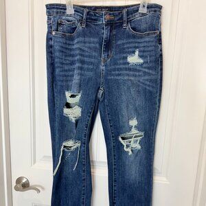 JUDY BLUE Walnut Creek Mid Rise Cropped Straight, Size 13/31 Women's